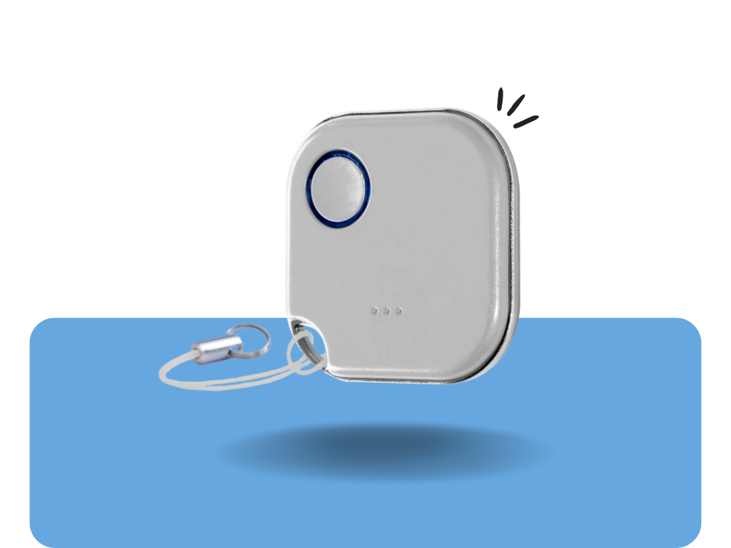 Shelly BLU Button 1 Biely (Bluetooth tlačidlo / kľúčenka)