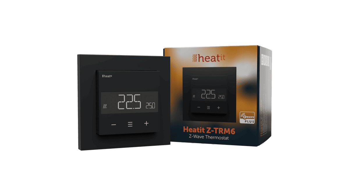 HEATIT Z-TRM6 Z-Wave800 Smart Termostat Čierny