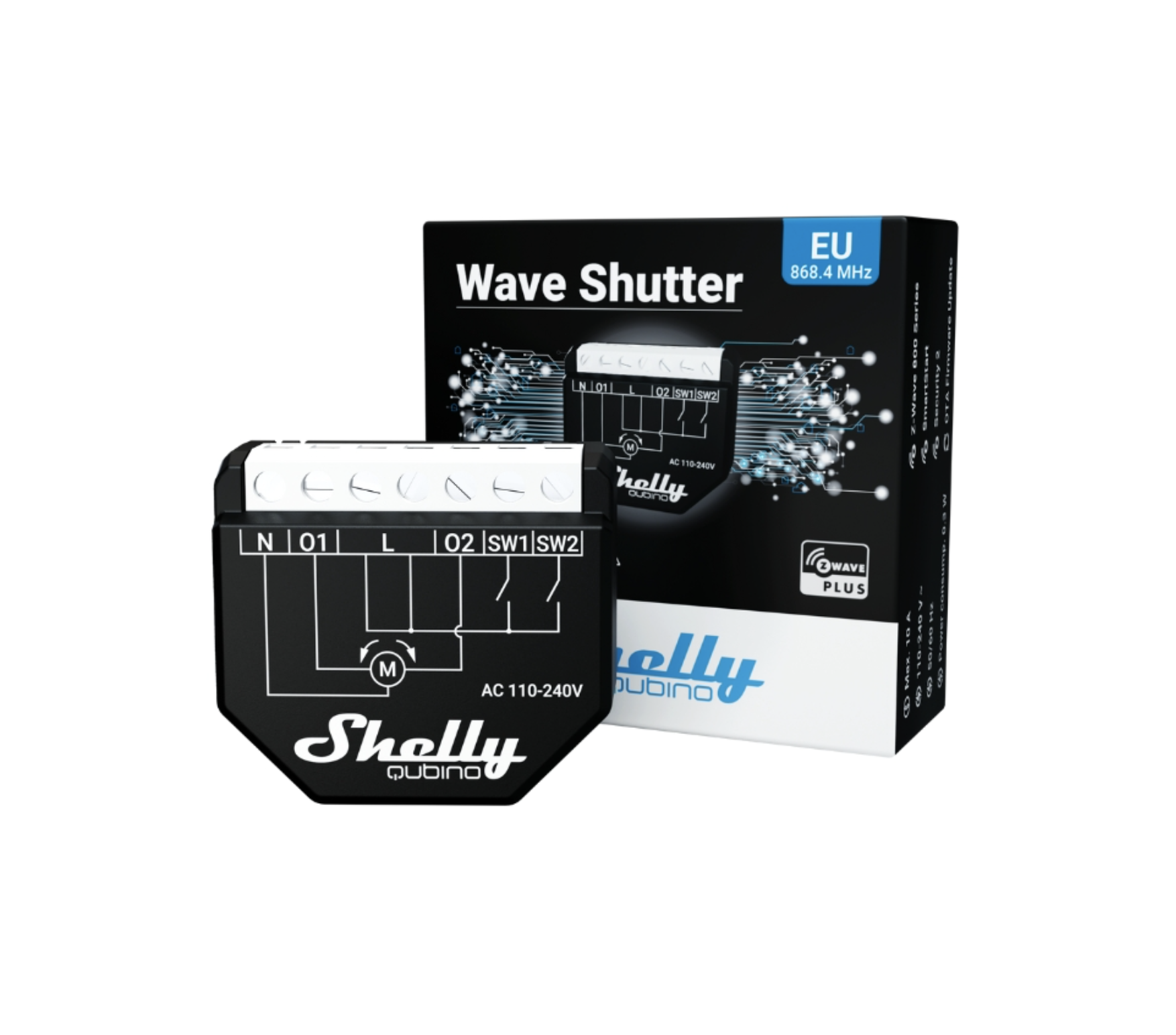 Shelly Wave Shutter (ovládač motorov)