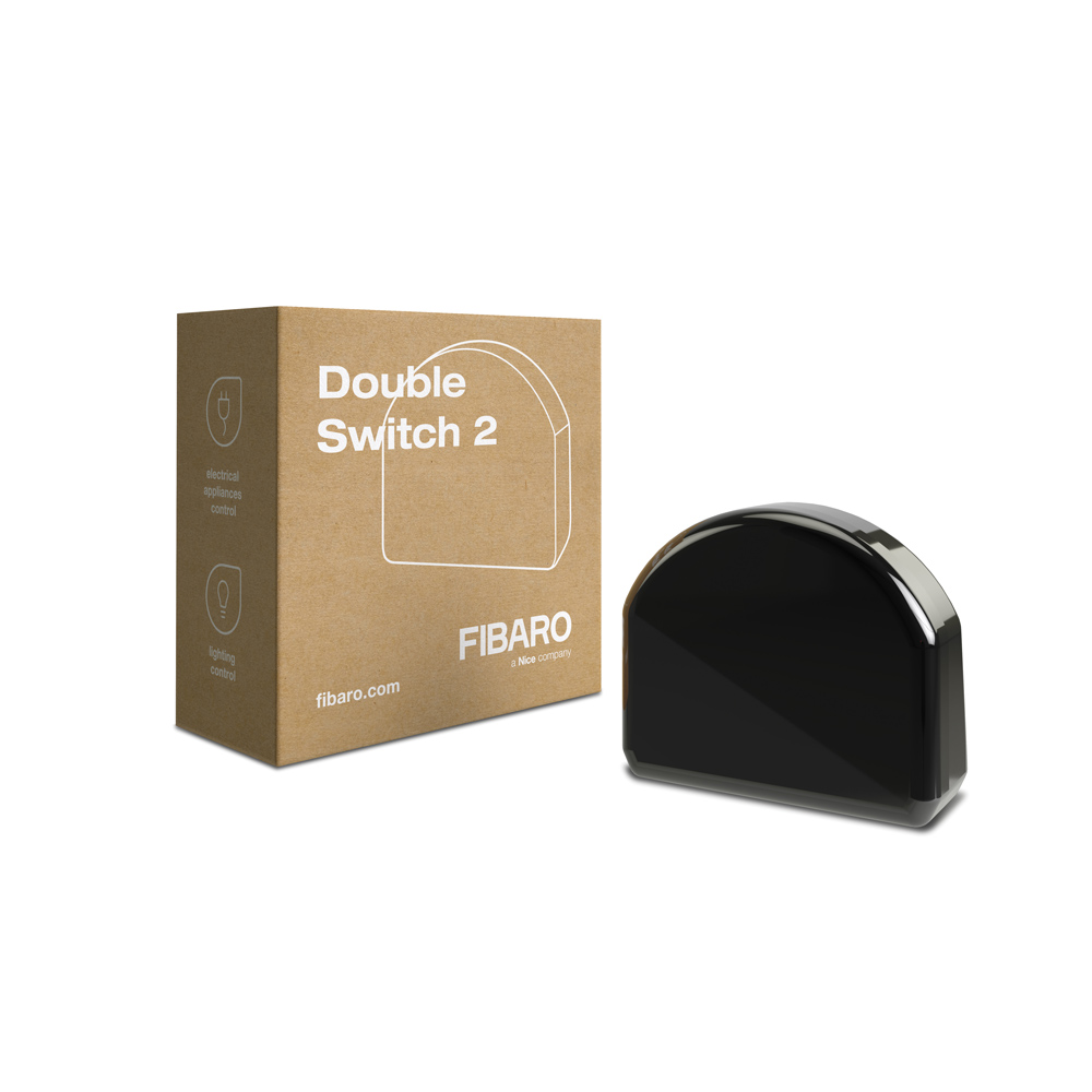 FIBARO Double Switch 2 (Z-Wave Dvojitý spínač, 2x 1.5kW)