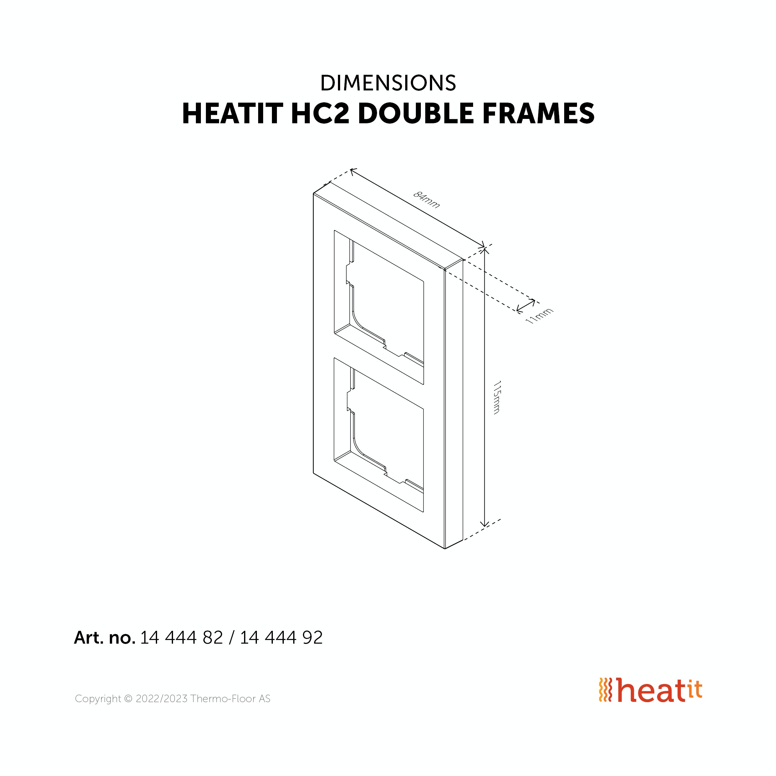 Dvojitý rámik pre HeatIT produkty