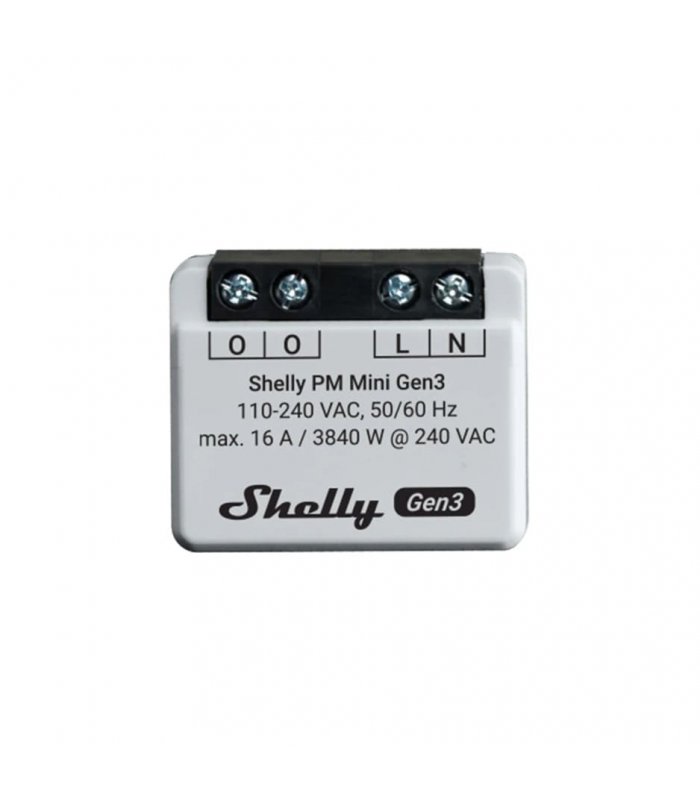 Shelly PM Mini Gen3- WiFi merač spotreby 16A