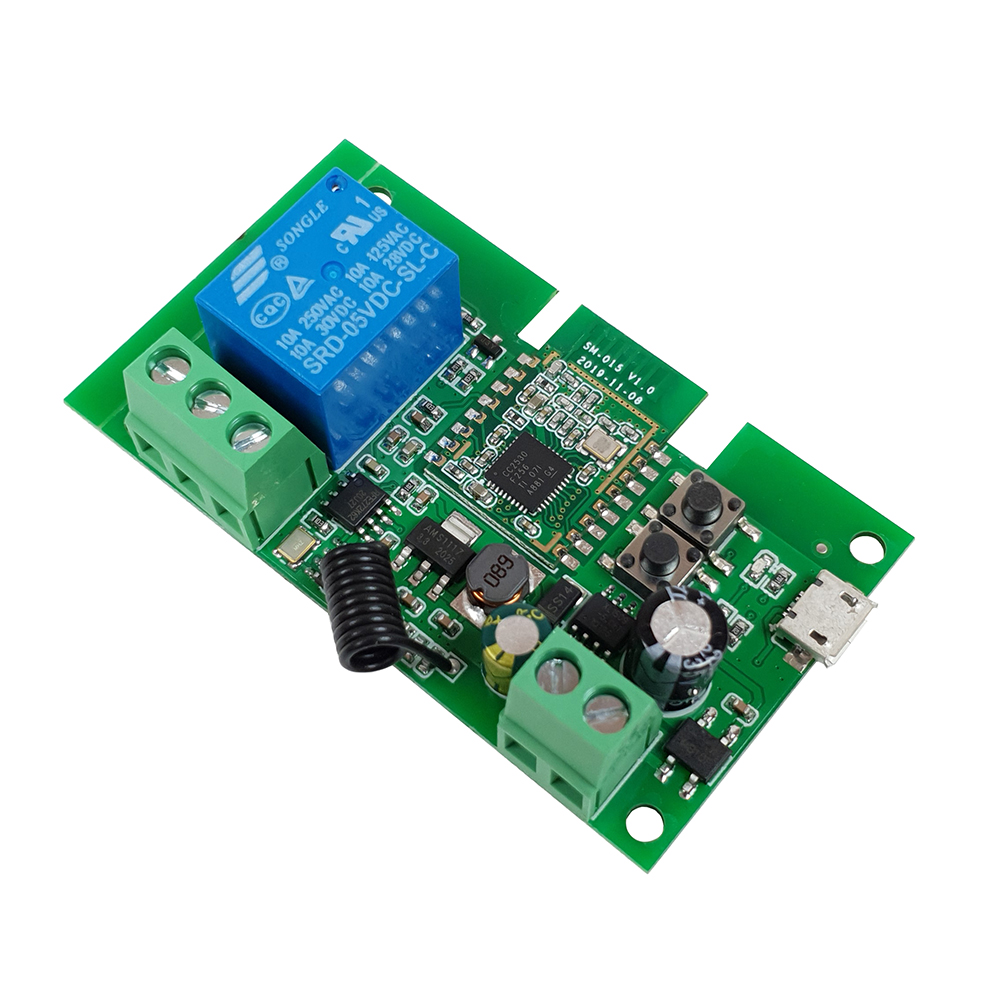 1-kanálové relé SmartWise 5-32V RF+Zigbee