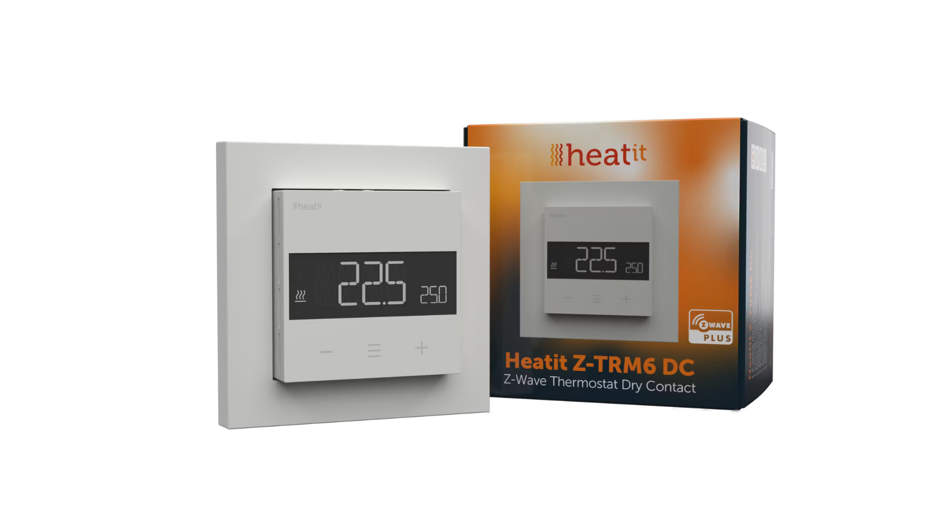 HEATIT Z-TRM6 DC - termostat na kotol Z-Wave800 RAL9003