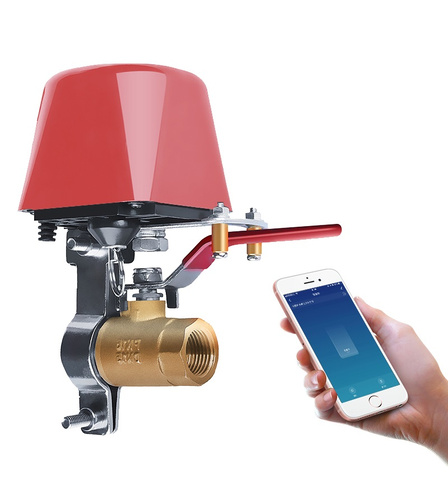 Sada Zigbee ventil na vodu + 2 senzory úniku vody + Zigbee brána