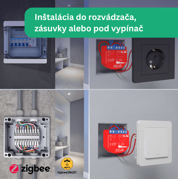 Nous B1Z Smart Zigbee relé(1 kanál, bez merania)