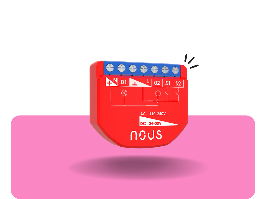 Nous B3Z Smart Zigbee relé(2 kanál s meraním)
