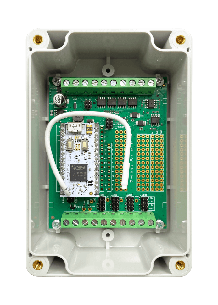 Z-Uno 2 Shield DIN (Z-Wave 700 modul pre Arduino)