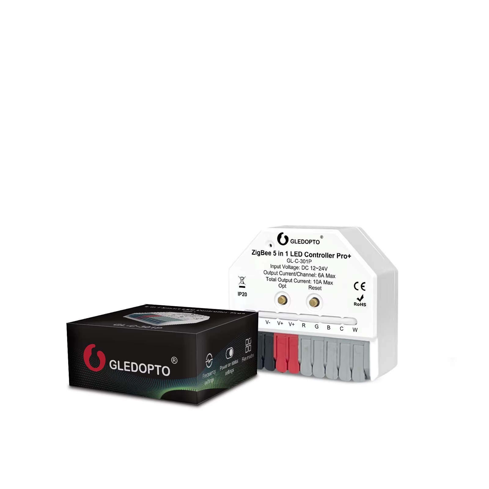 Zigbee ovládač 5v1 Ultra Mini pre LED pásy so vstupom na tlačitko