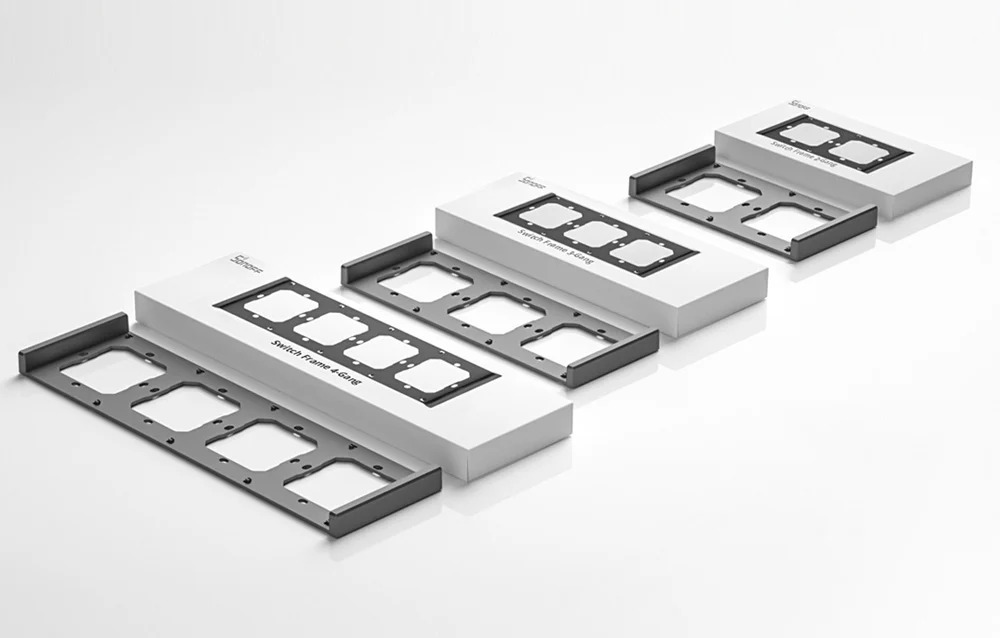 Rámček pre Sonoff M5-80 Matter vypínač - Dim gray
