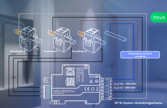 Nous D4Z Smart Zigbee merač spotreby