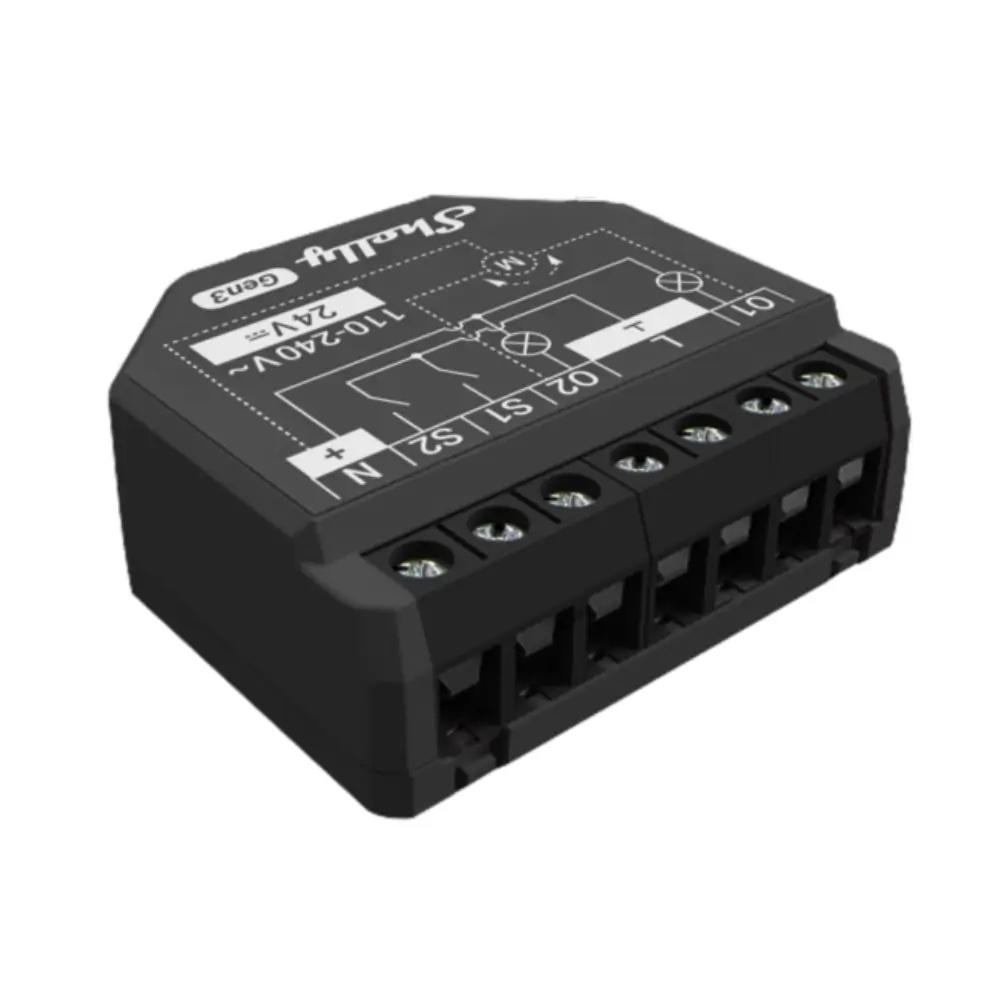 Shelly 2PM Gen3 (Dvojité Wi-Fi relé / Ovládač roliet s meraním)
