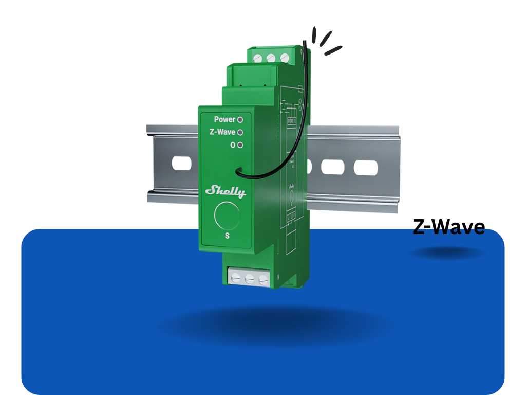 Shelly Wave PRO Dimmer 1PM – Inteligentný Z-Wave stmievač s meraním spotreby 1PM
