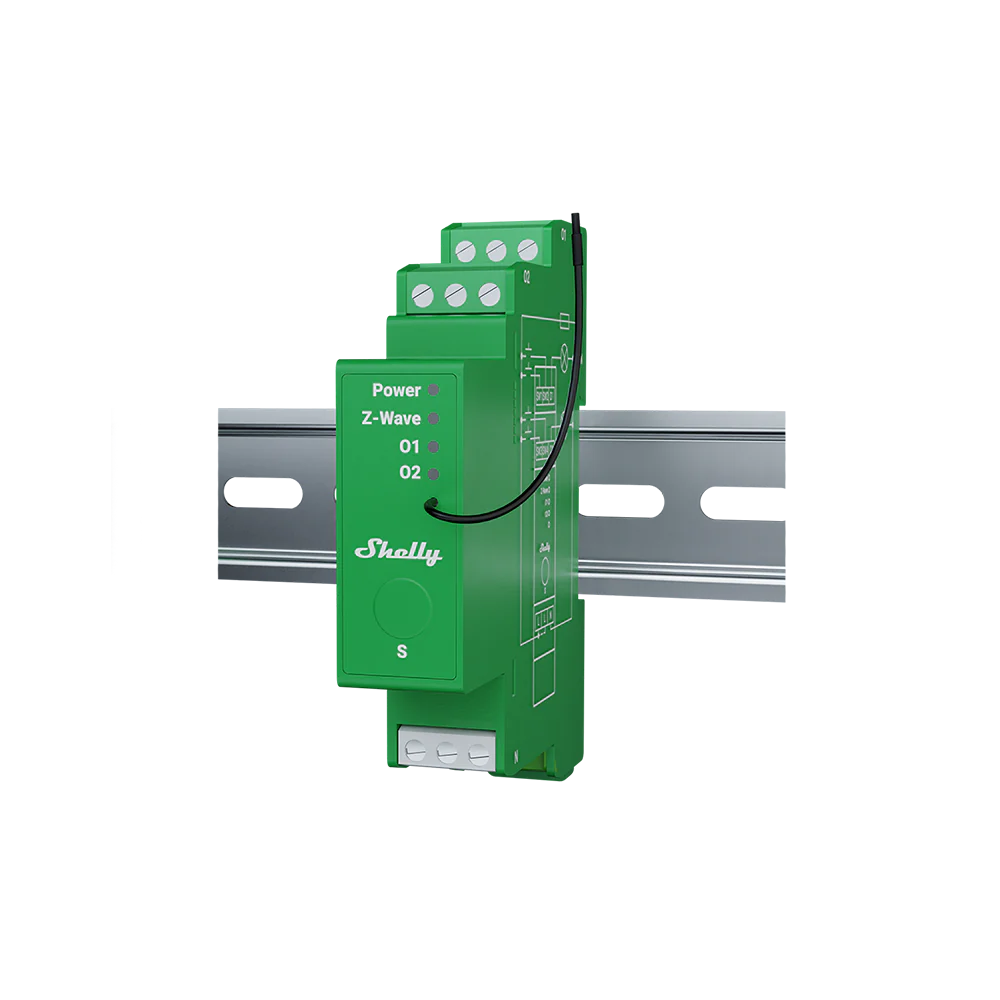 Shelly Wave PRO Dimmer 2PM - Inteligentný Z-Wave stmievač s meraním spotreby