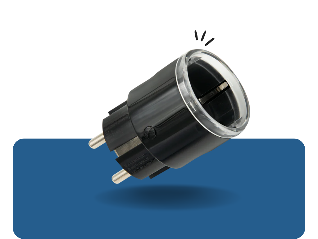 Shelly Plug S Gen3 Black - WiFi a Matter Smart zásuvka čierna
