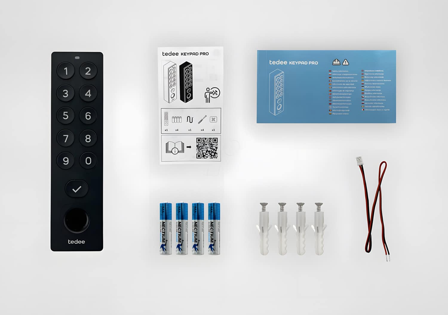 Tedee Keypad PRO (Klávesnica s biometriou, NFC a RFID)