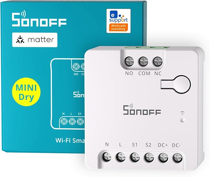 Sonoff Mini D - Matter WiFi bezpotenciálové relé