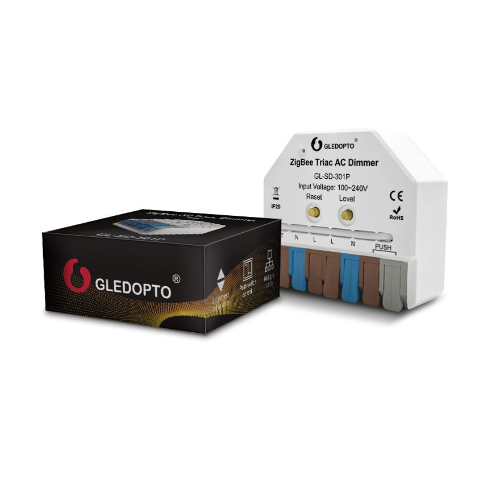 Zigbee AC stmievač Gledopto (Zigbee dimmer AC)