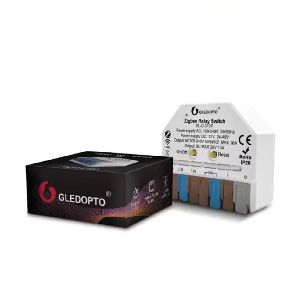Zigbee bezpotenciálové relé Gledopto (Zigbee AC/DC dry contact relay)