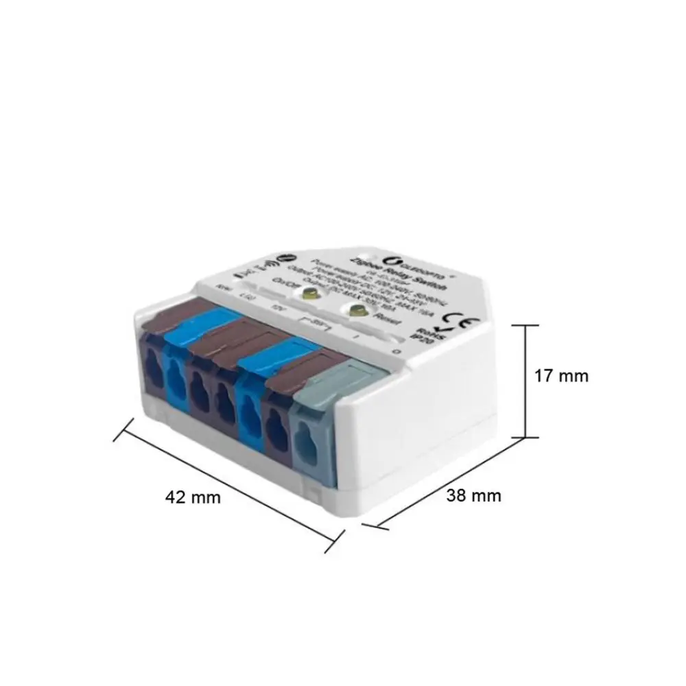 Zigbee bezpotenciálové relé Gledopto (Zigbee AC/DC dry contact relay)