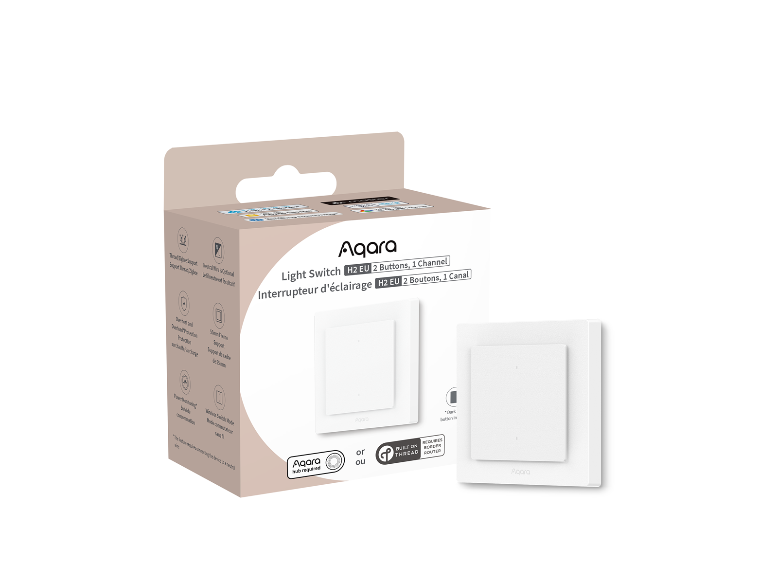 Aqara Light Switch H2 EU (WS-K07D)-(Aqara jednovypínač)