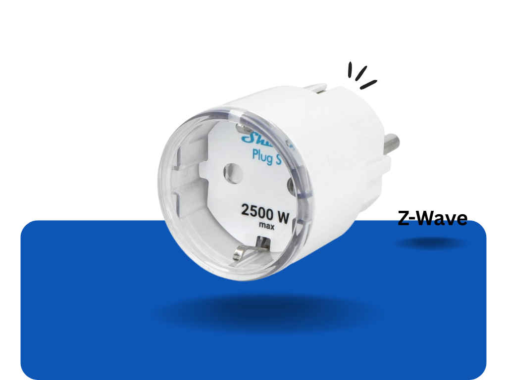 Shelly Wave Plug S - Z-Wave 800 smart zásuvka