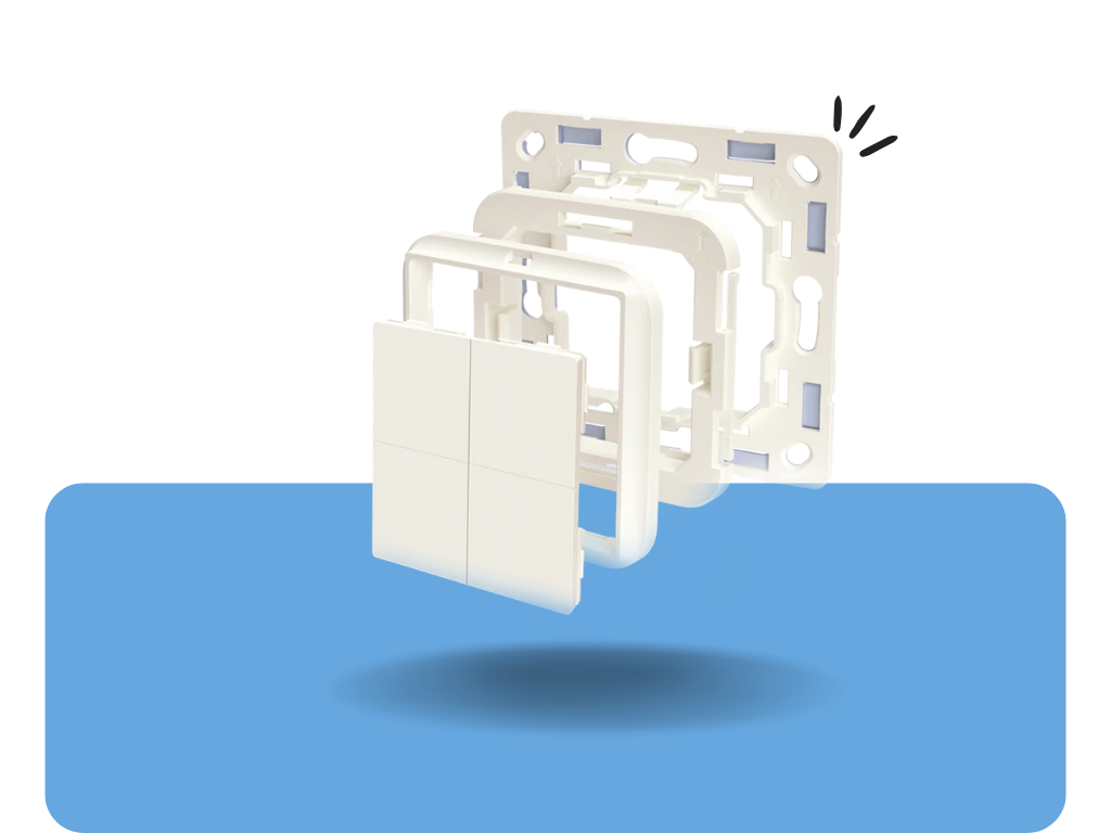 Shelly Wall Switch 4 s rámikom Legrand
