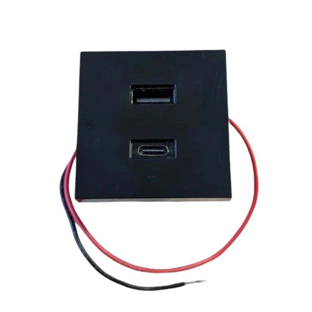 Shelly USB charger for Wall Display Stand-Čierny