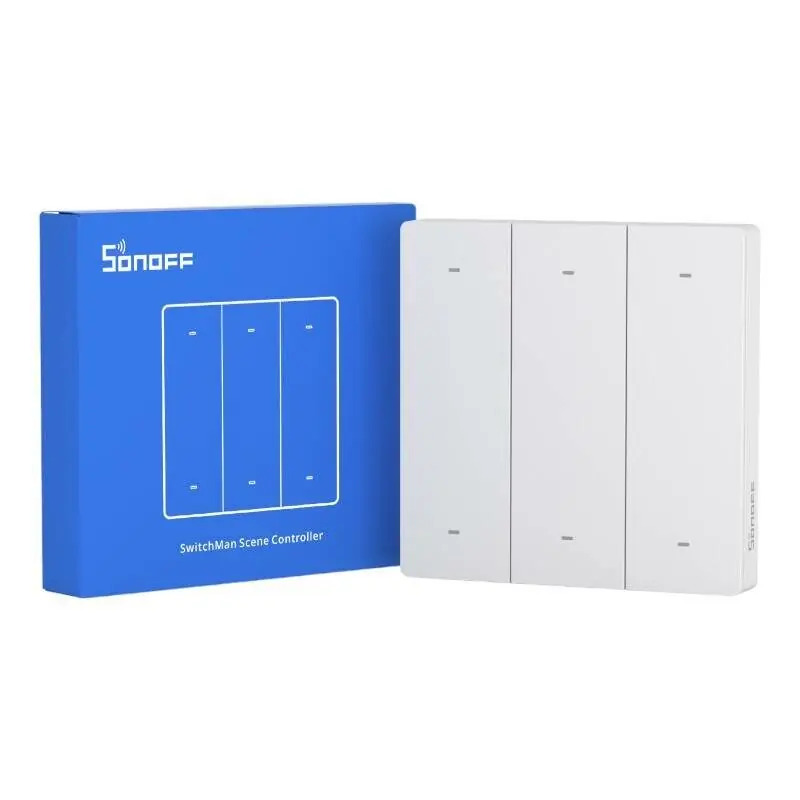 Inteligentný nástenný vypínač scén Sonoff R5 - biely