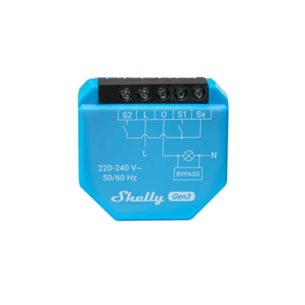 Shelly 1L Gen3 (Spínač bez nulového vodiča, 1 kanál)