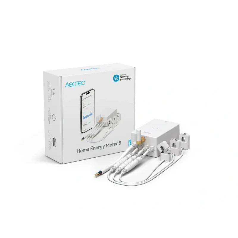 Aeotec Home Energy Meter 8 – trojfázový merač energie so 60 A svorkami