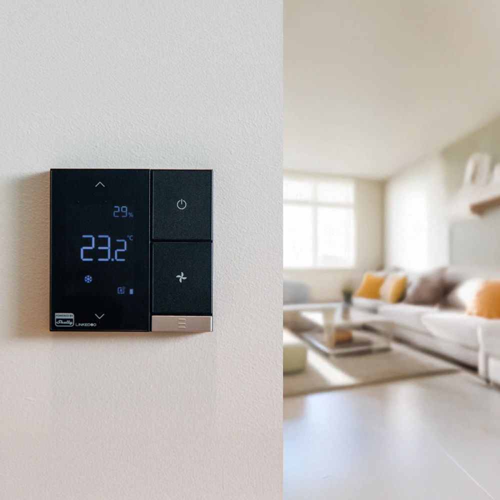 LinkedGo Smart HVAC termostat powered by Shelly