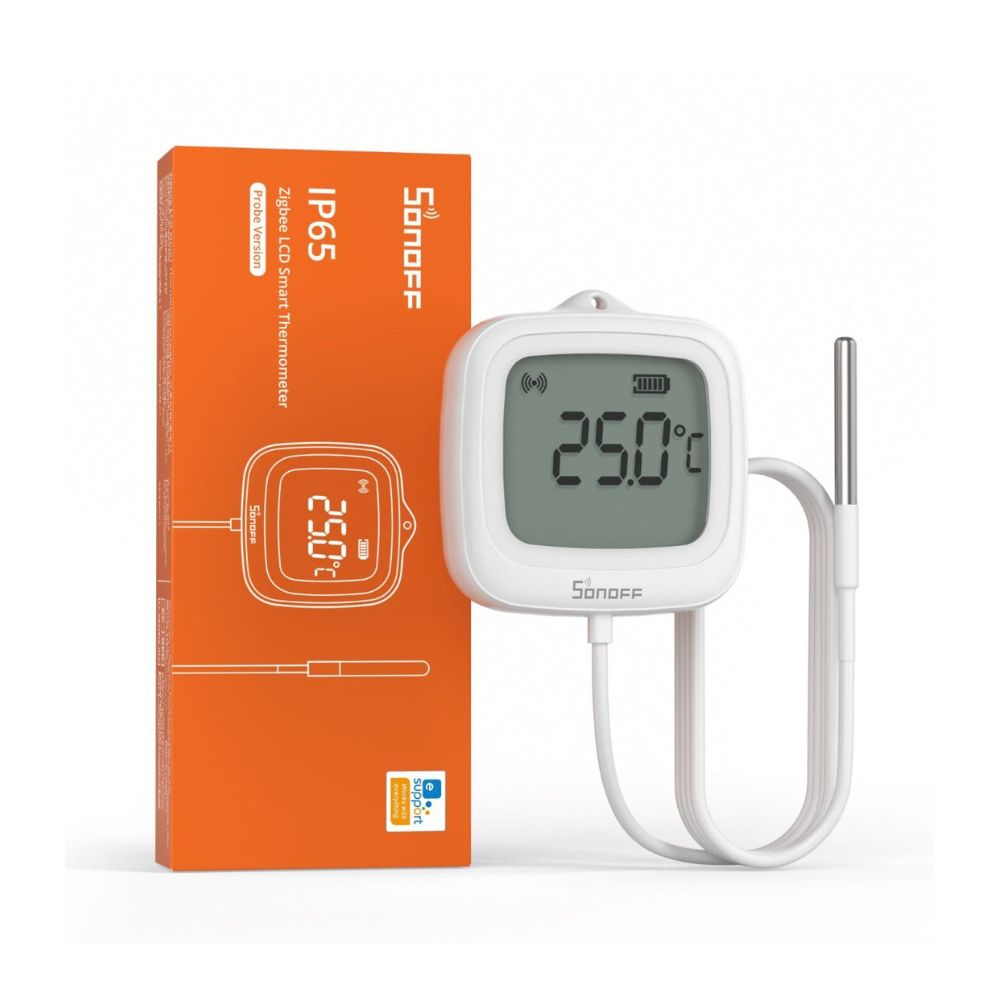 SONOFF SNZB-02LD (Zigbee LCD teplomer so sondou, IP65)