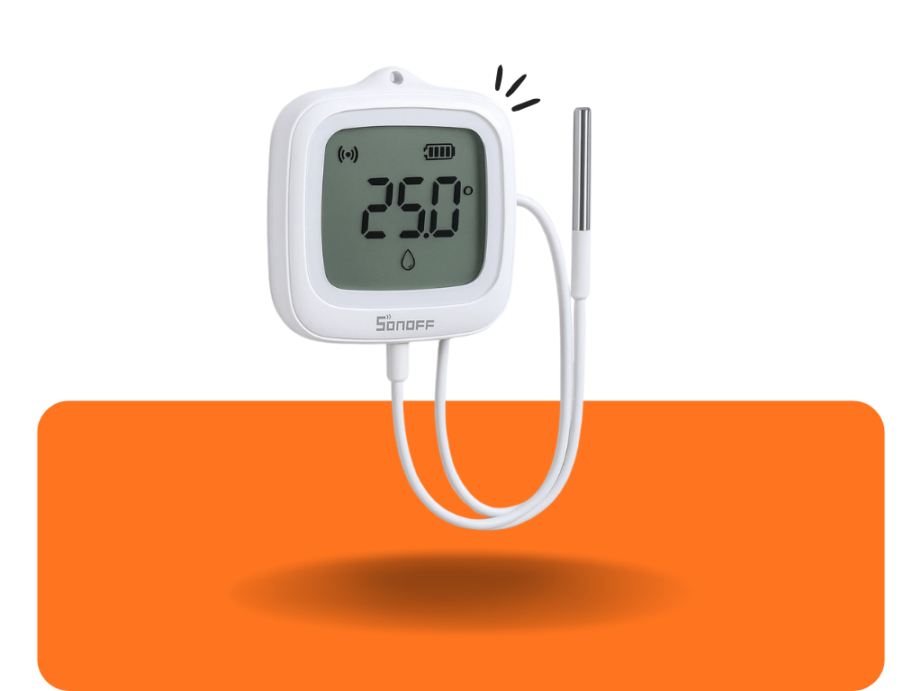 SONOFF SNZB-02LD (Zigbee LCD teplomer so sondou, IP65)
