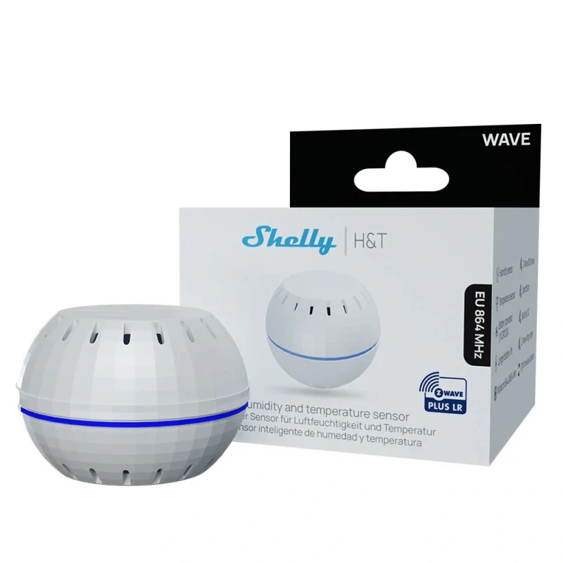 Shelly Wave H&T – senzor teploty a vlhkosti (Z-Wave LR)