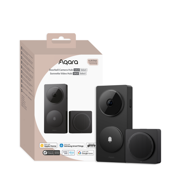 Aqara Doorbell Camera Hub G410 (Zigbee, Wi-Fi, Matter over Thread) - Black