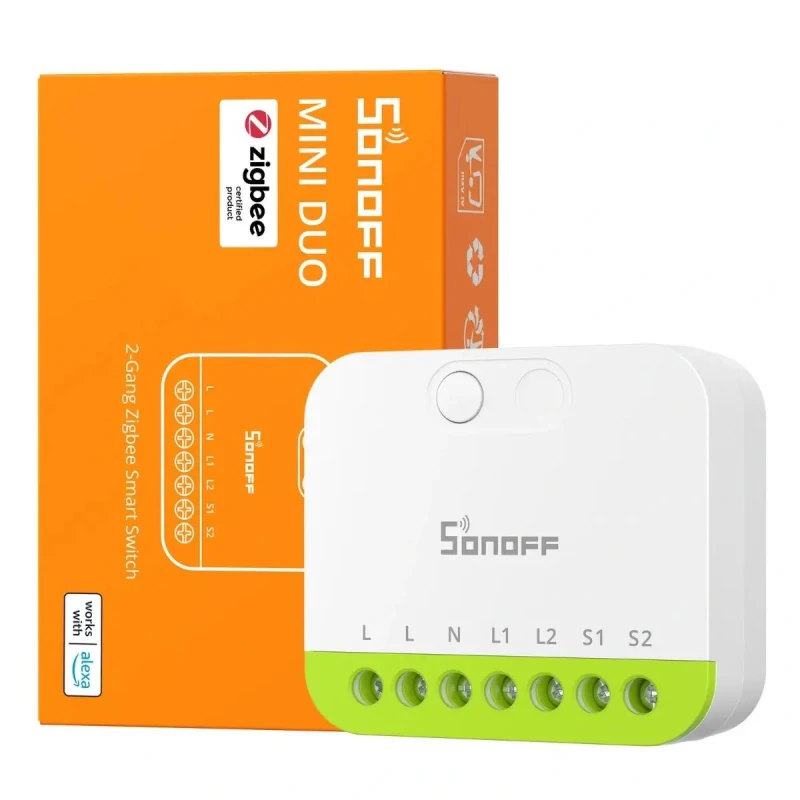 Sonoff ZB2GS Mini EXTREME DUO Channel - dvojité Zigbee relé