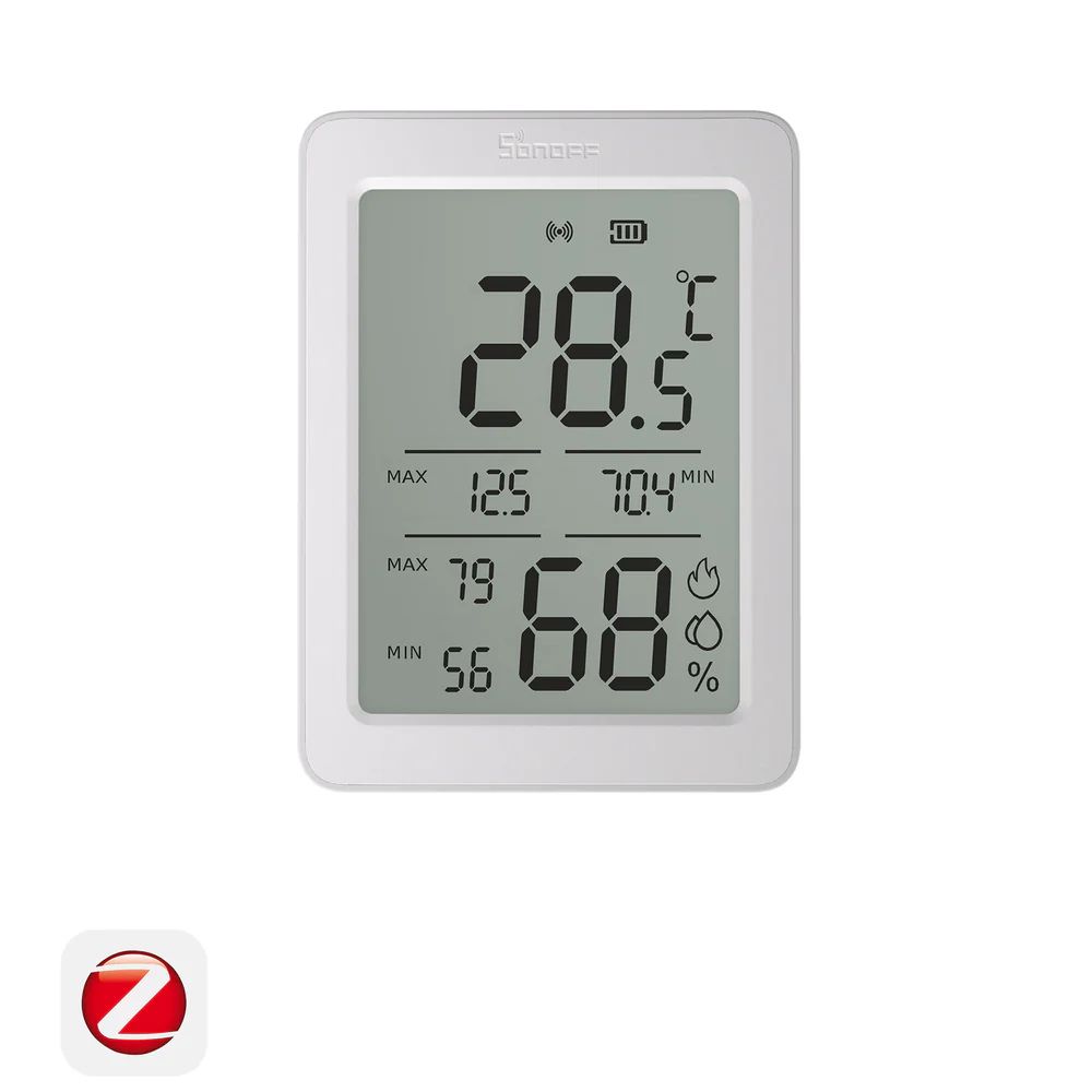Sonoff AirGuard TH Zigbee senzor teploty a vlhkosti s displejom Gen2