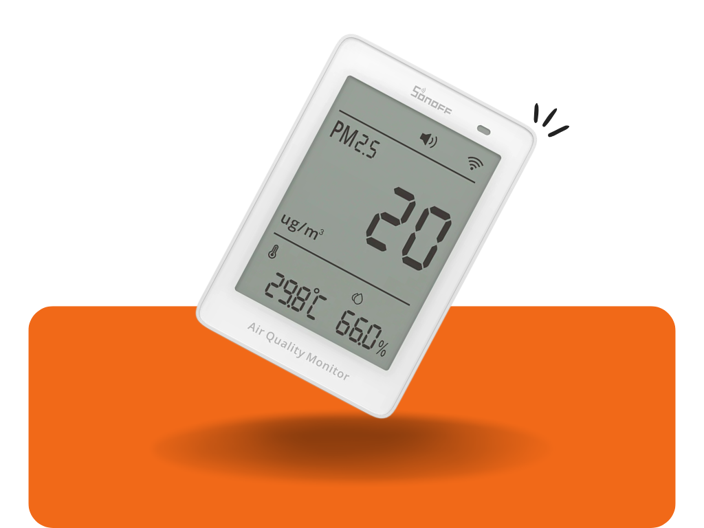 Sonoff Air Quality Monitor PM2.5 - senzor kvality vzduchu Matter