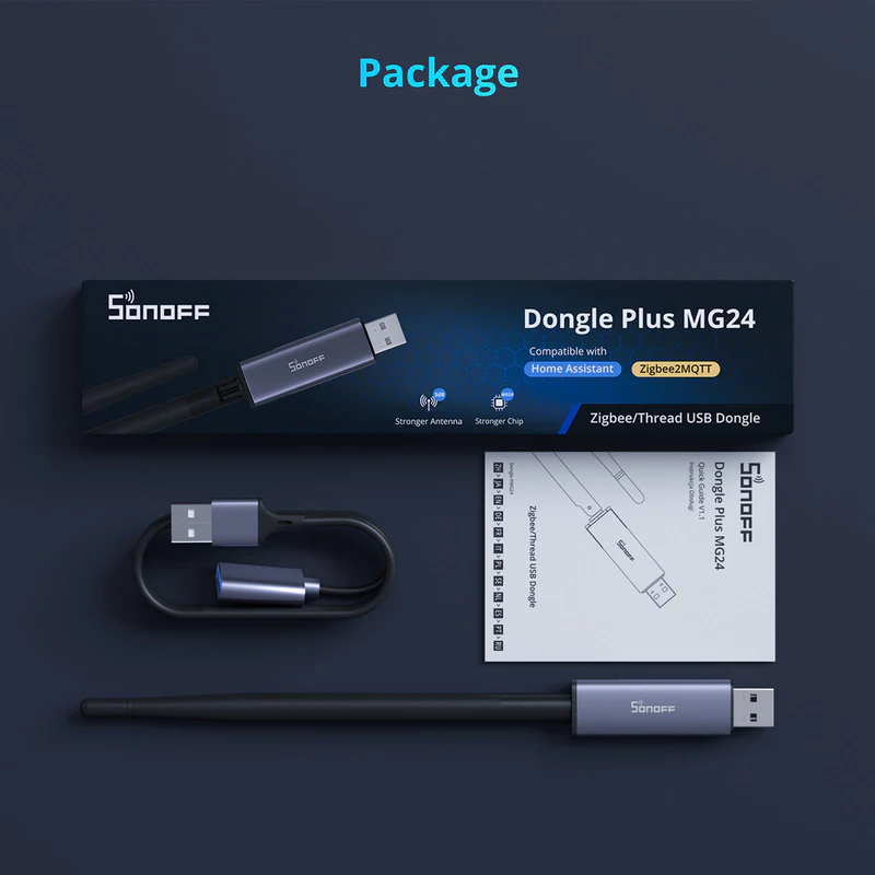 Sonoff Dongle Plus MG24 USB adaptér (ZigBee 3.0/Thread)
