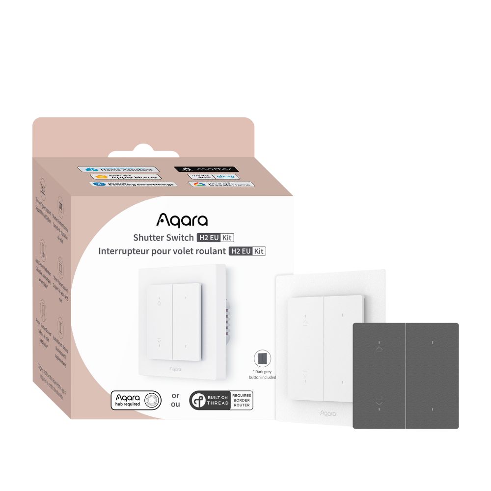 Aqara Roller shutter wall switch (DS-K02D)-(Aqara roletový vypínač) Zigbee a Thread