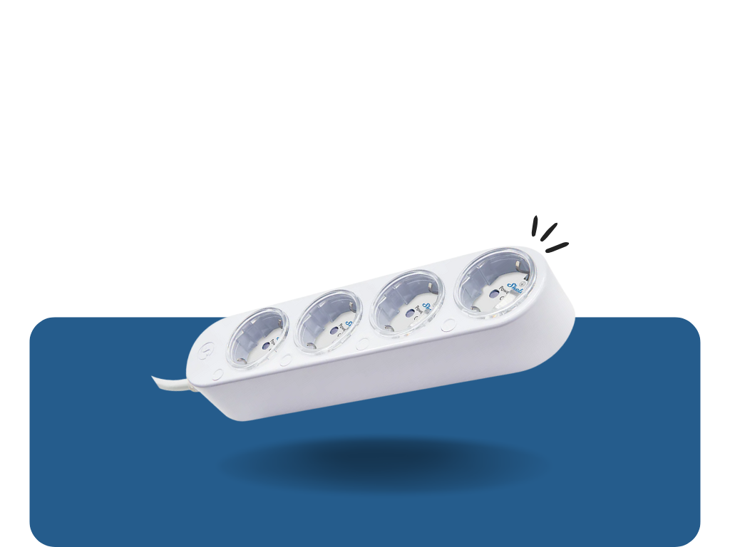 Shelly Power Strip 4 Gen4 (Wi-Fi / Matter, Zigbee)-Biela