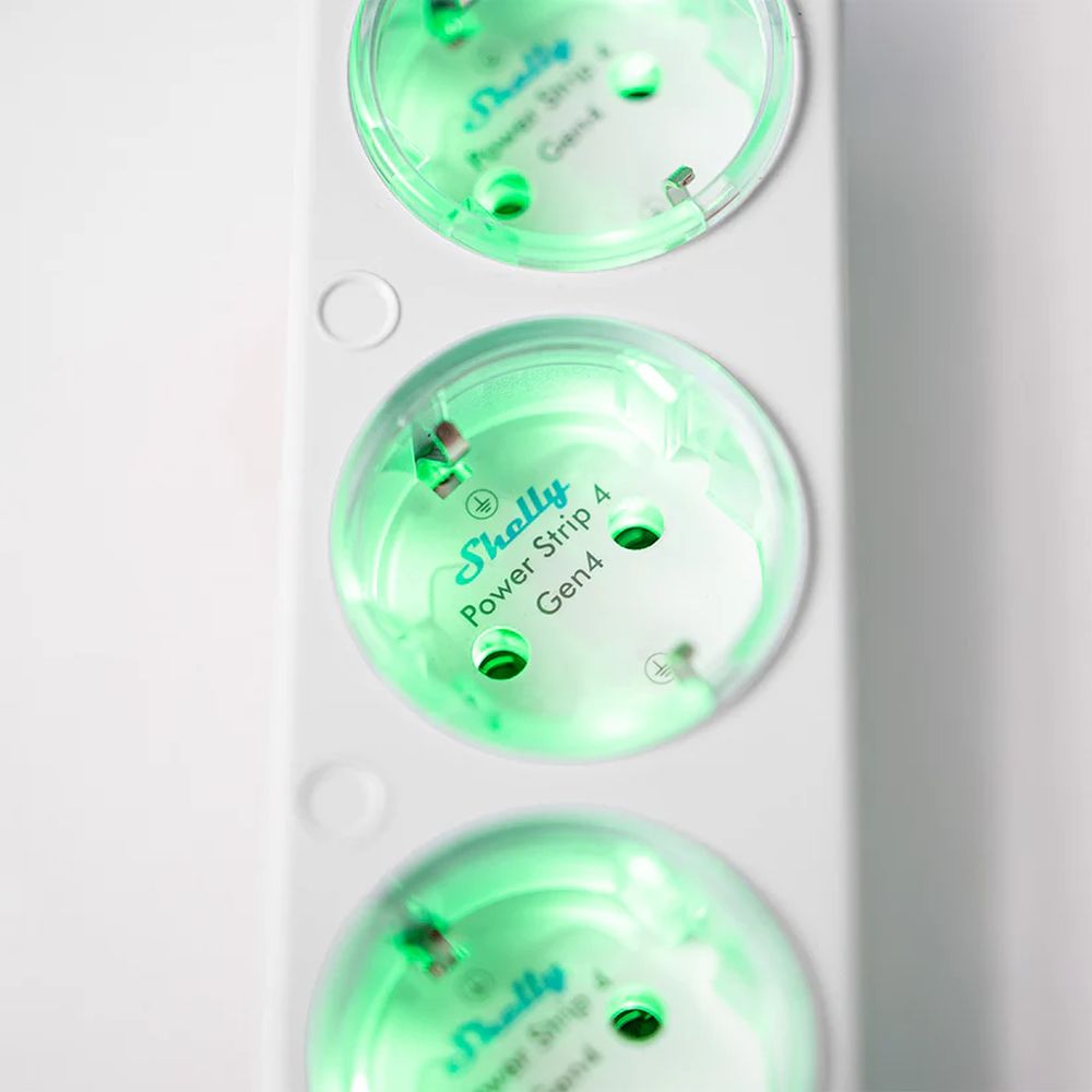 Shelly Power Strip 4 Gen4 (Wi-Fi / Matter, Zigbee)-Biela