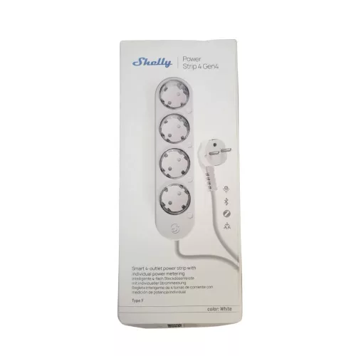 Shelly Power Strip 4 Gen4 (Wi-Fi / Matter, Zigbee)-Biela