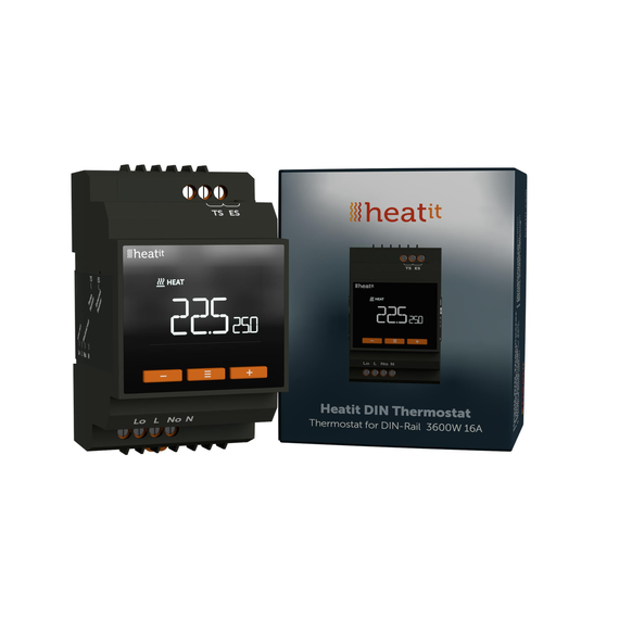 Heatit termostat na DIN lištu 16A