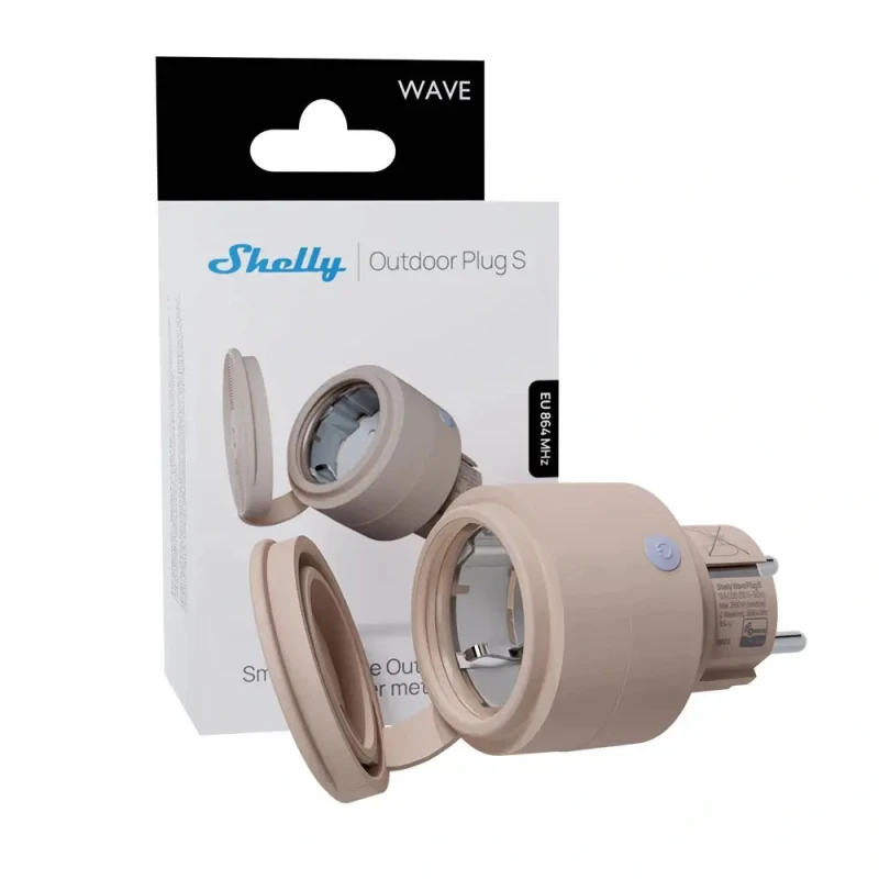 Shelly Wave Outdoor Plug S LR - vonkajšia zásuvka (Z-Wave Long Range)
