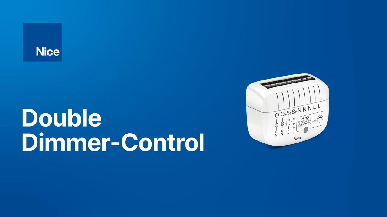 Nice dvojkanálový stmievač (Double Dimmer-Control)