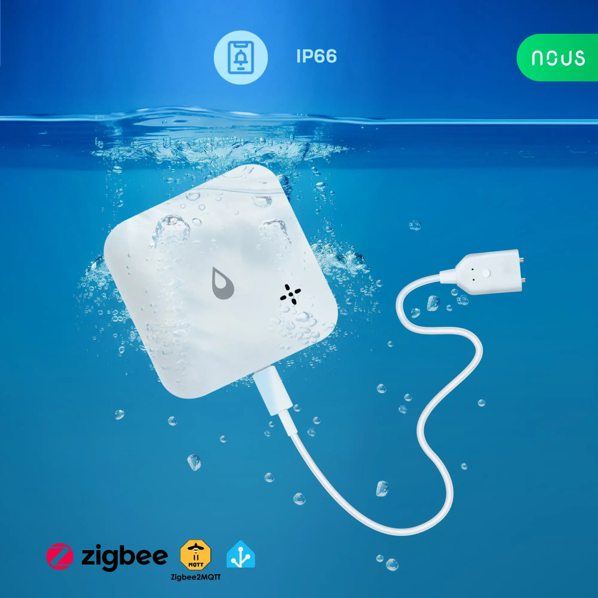 Nous E13 Zigbee senzor úniku alebo nedostatku vody