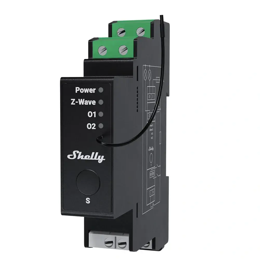 Shelly Wave Pro 2PM LR (Z-wave Long Range)