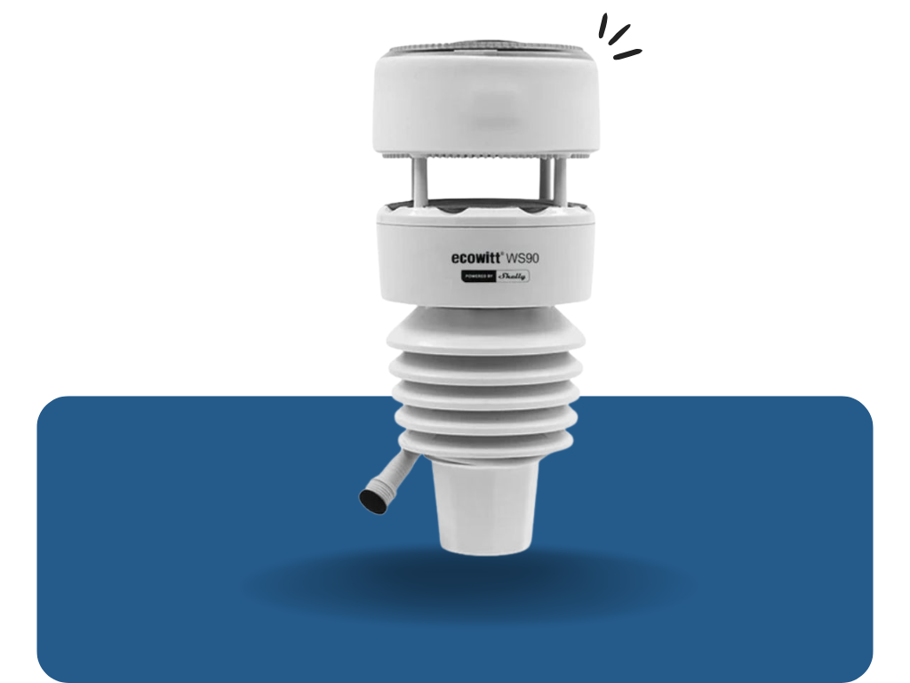 Ecowitt WS90 - 7v1 meteo stanica pre Shelly Smart Home (zigbee/bluetooth)